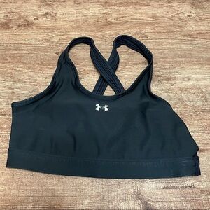 Under Armour Cross Back Sports Bra Black